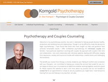 Tablet Screenshot of drkorngold.com